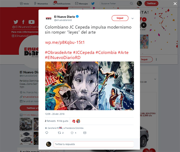 NOTA DE PRENSA EL NUEVO DIARIO DE REPÚBLICA DOMINICANA