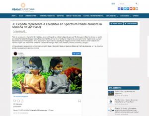 JC CEPEDA REPRESENTA A COLOMBIA EN SPECTRUM MIAMI DURANTE LA SEMANA DE ART BASEL