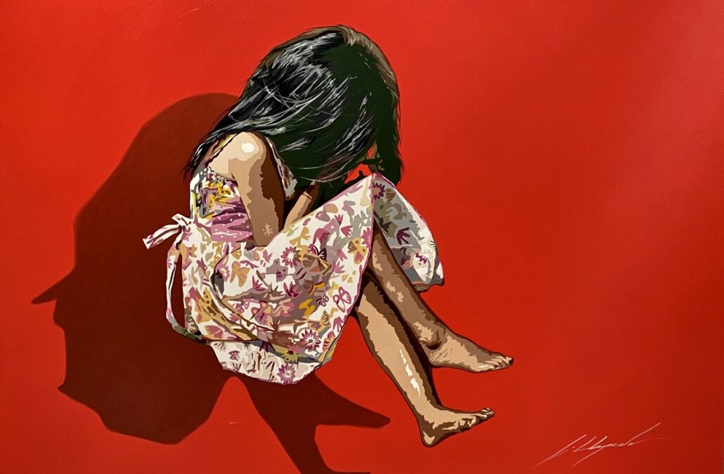 Princess in red background II